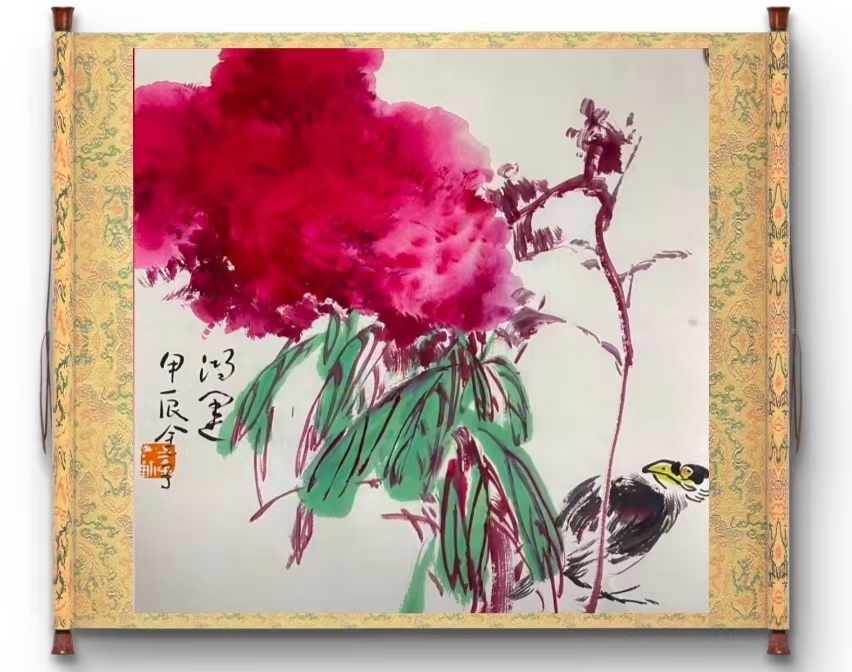 中国书画艺术家联盟《鸿运》当头——国展美女名家刁金